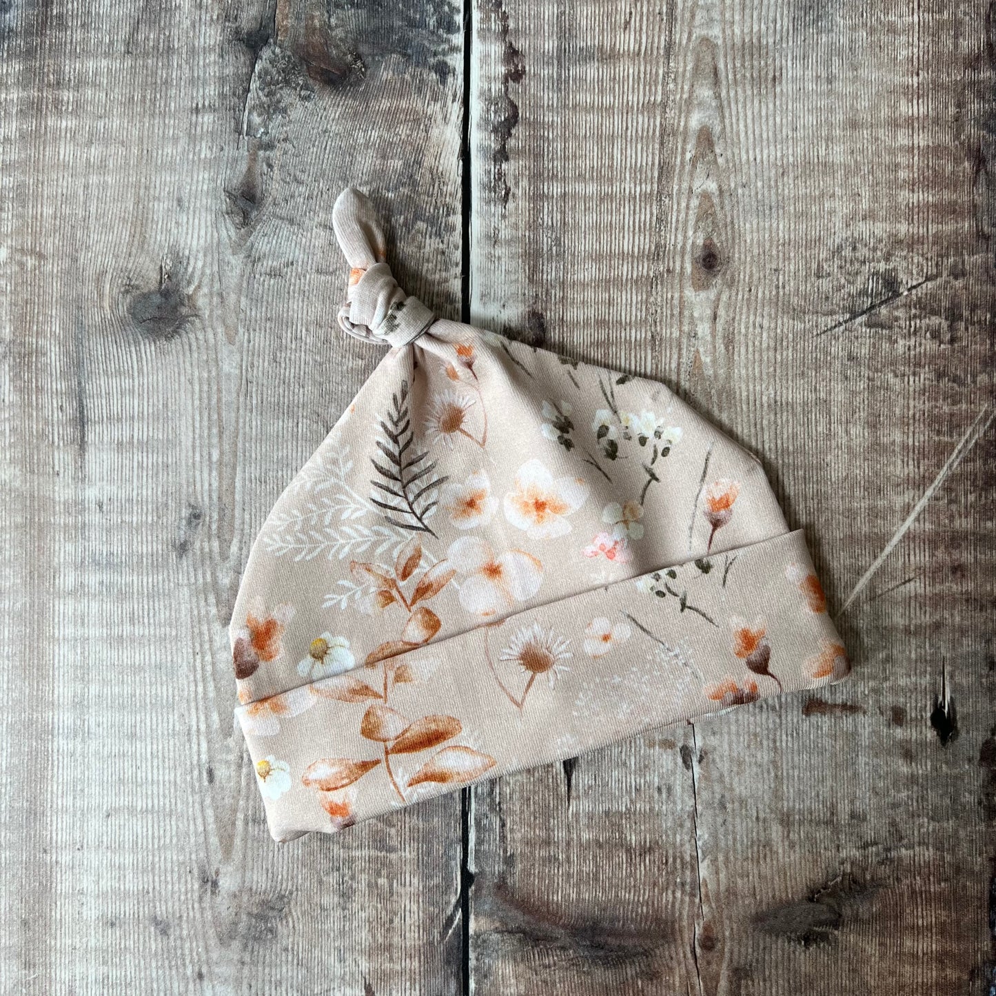 Wildflowers Single Knotted Hat - 0-3m