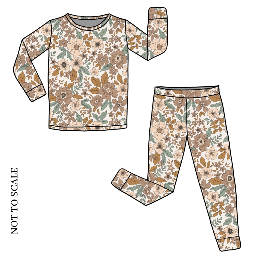 Folk Floral Long Lounge Set