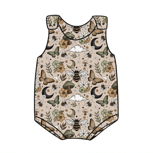 Fall Bees Child & Baby Bloomer Romper