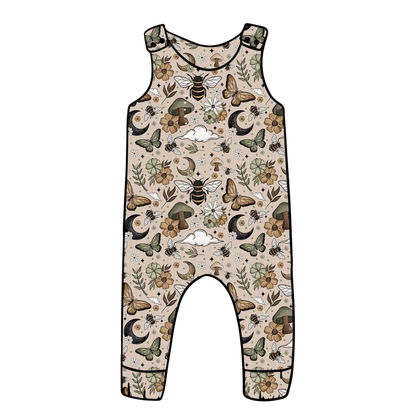 Fall Bees Child & Baby Full Length Romper