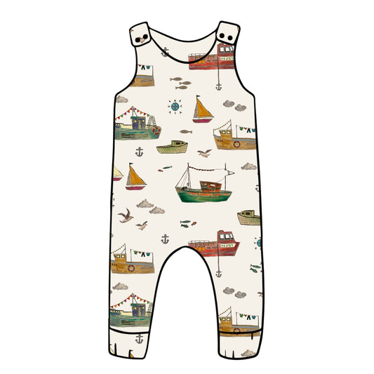 Fishing Boats Child & Baby Full Length Romper