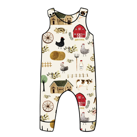 Farming Child & Baby Full Length Romper