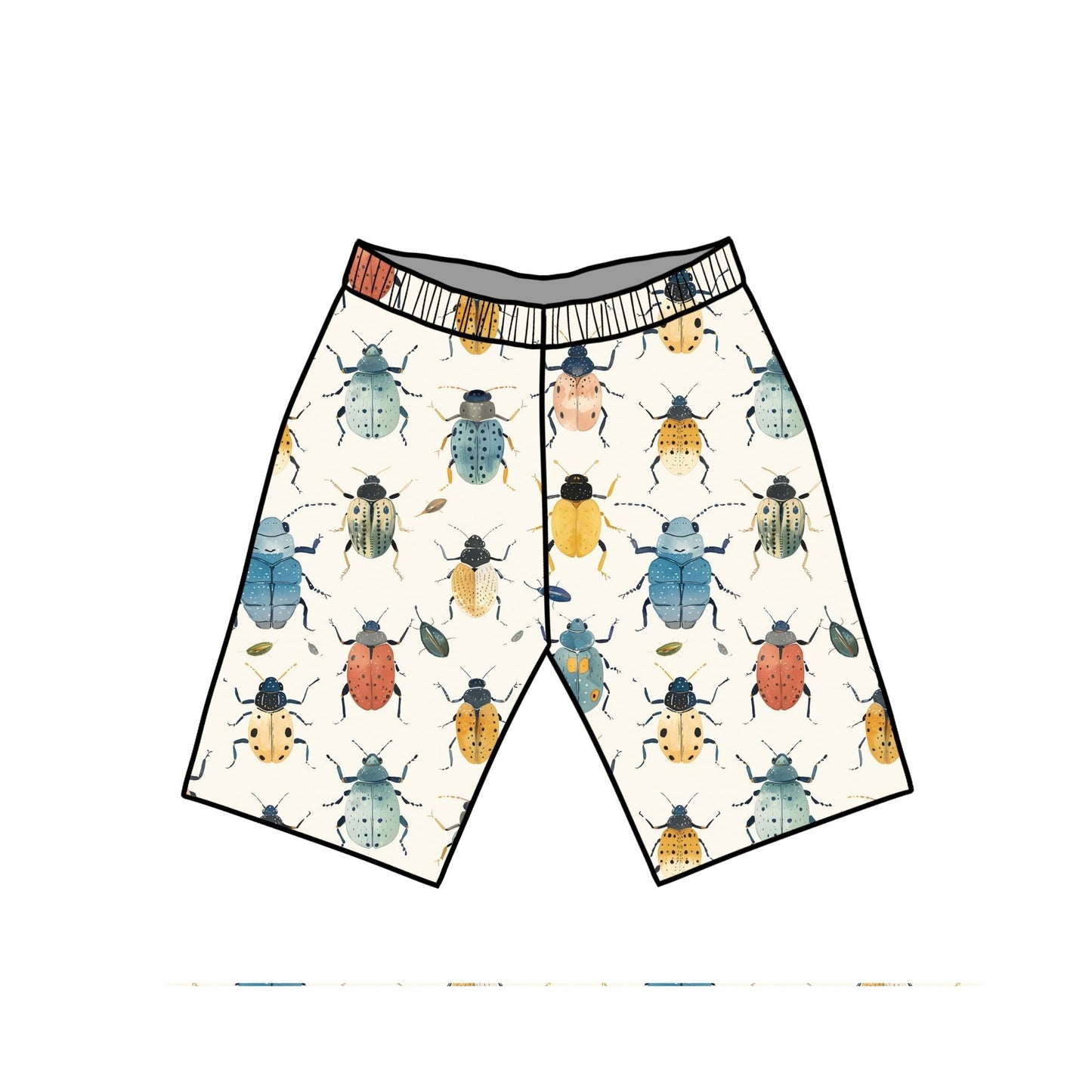 Bright Bugs Child & Baby Shorts - Rolled or Hemmed