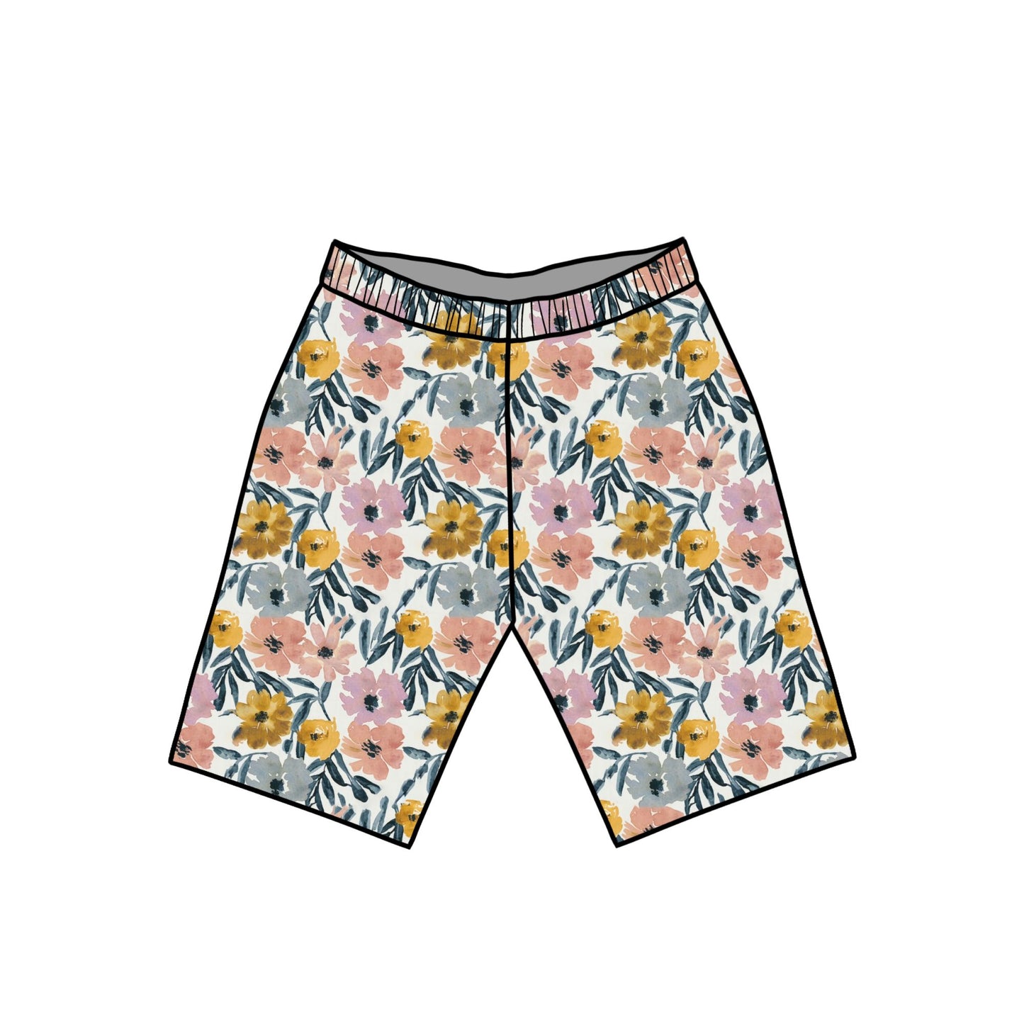 Sunny Blooms Child & Baby Shorts - Rolled or Hemmed