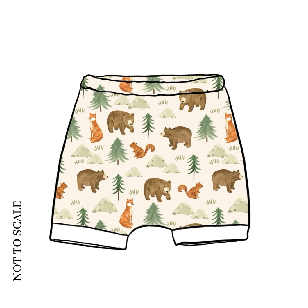 Forest Friends Rolled Shorts