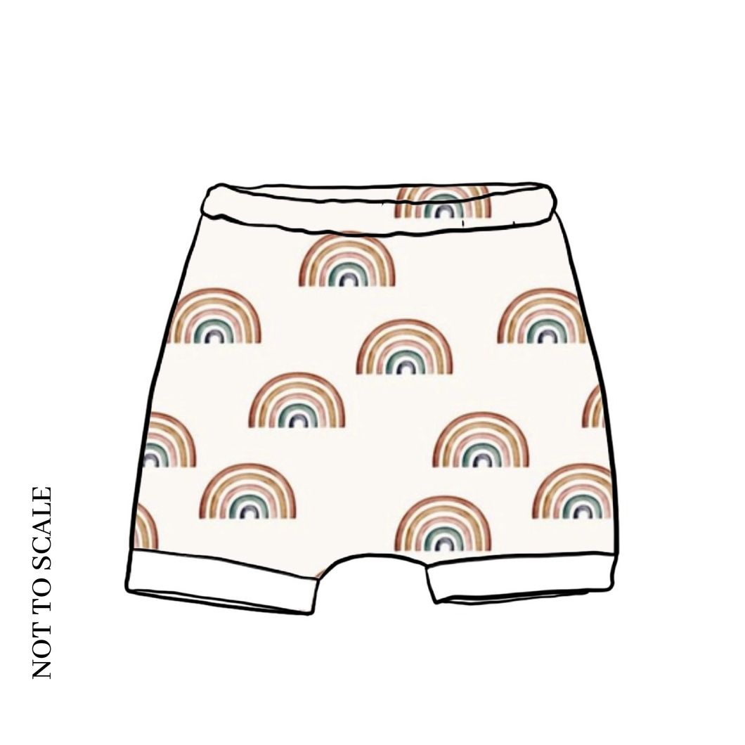 Rainbows Rolled Shorts