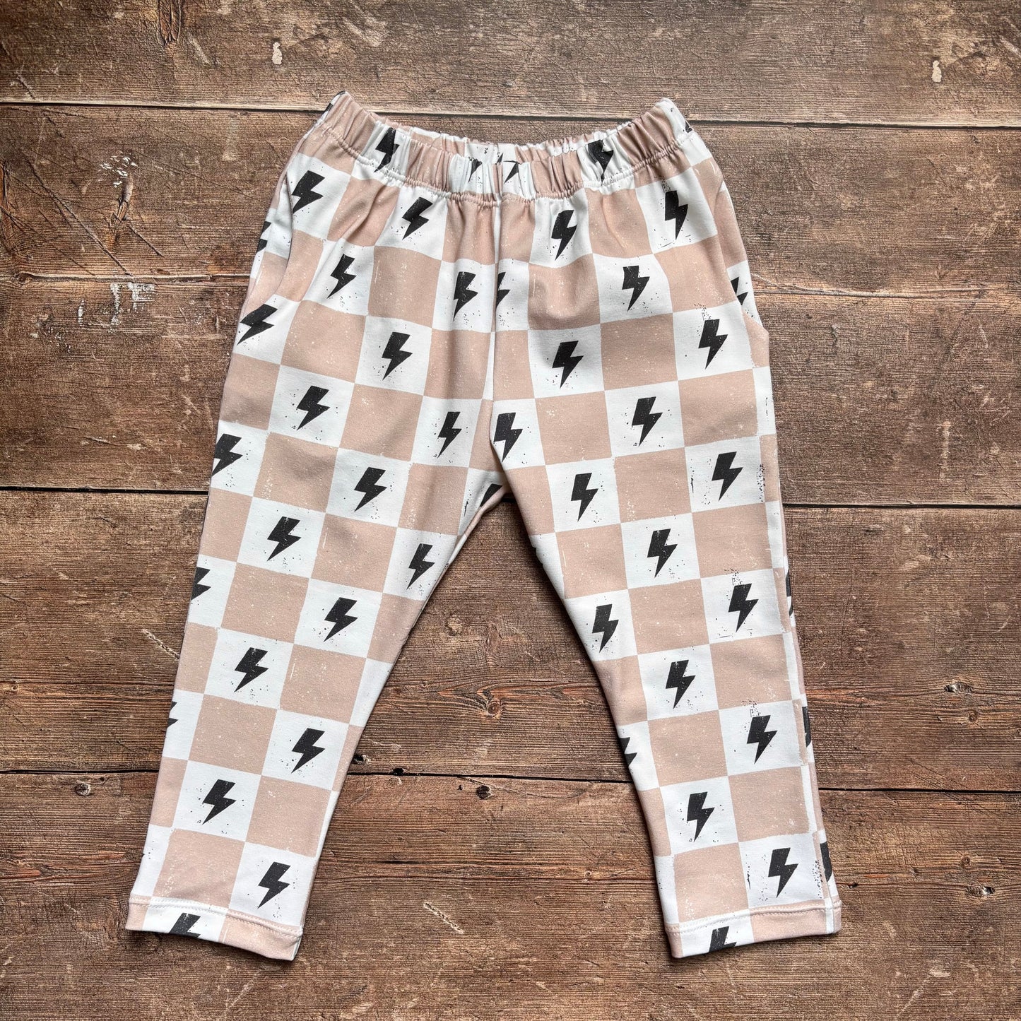 Lightning Chequers Toddler & Child Pocket Trousers