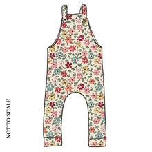 Load image into Gallery viewer, Ditsy Floral Dungarees
