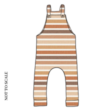 Load image into Gallery viewer, Organic Linen Stripes Dungarees
