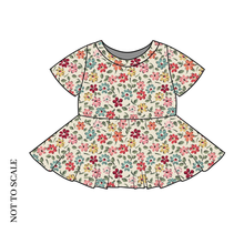 Load image into Gallery viewer, Ditsy Floral Peplum Top
