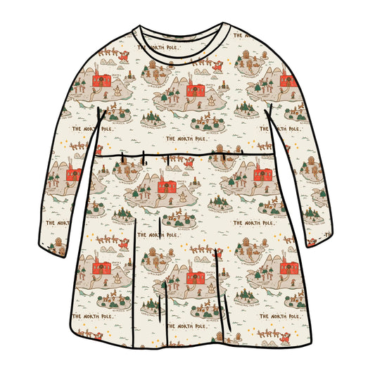 North Pole Child & Baby Long Sleeve Dress