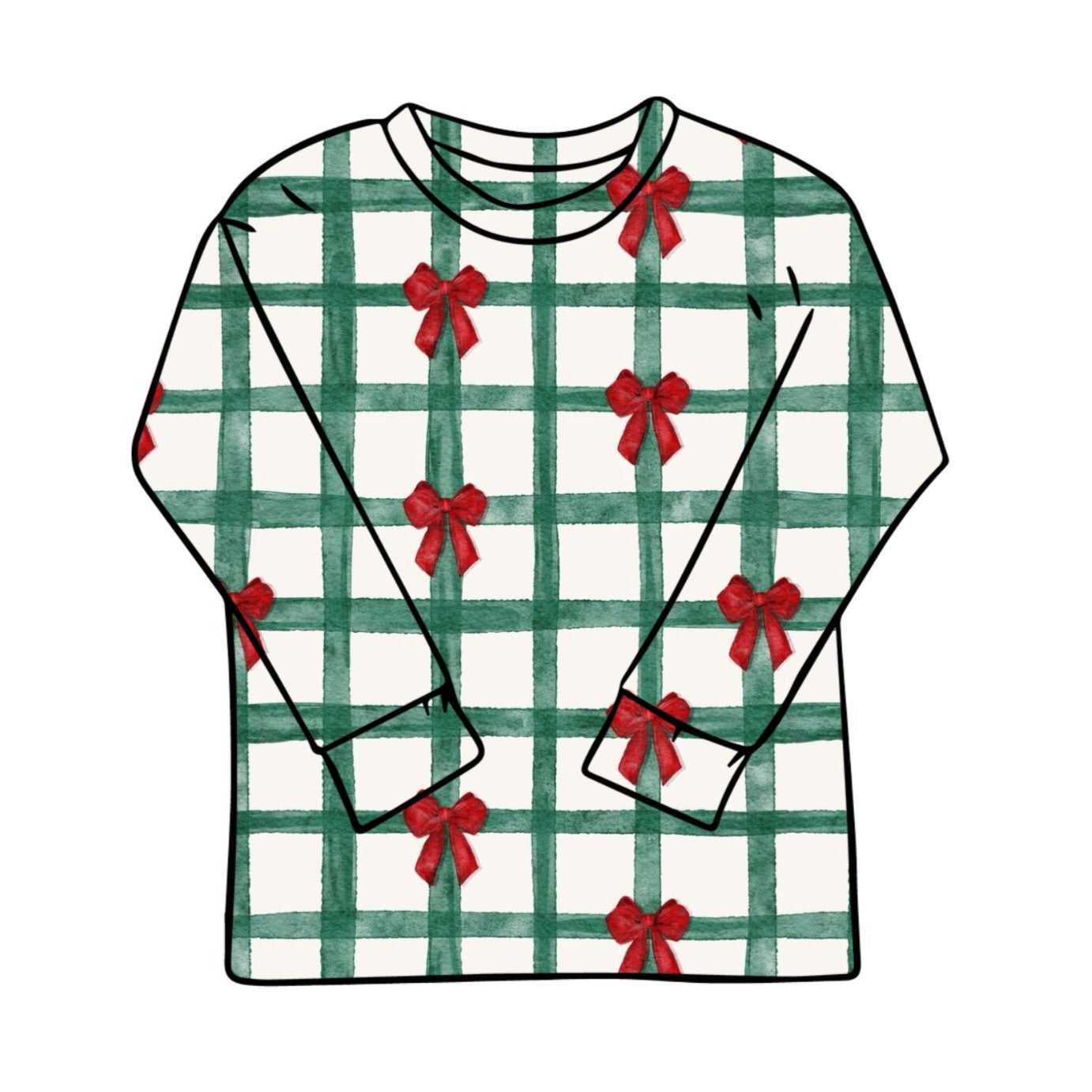 Christmas Gingham Child & Baby Long Sleeve T-Shirt