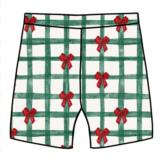 Christmas Gingham Child & Baby Lounge Shorts