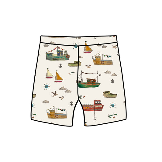 Fishing Boats Baby & Child Lounge Shorts