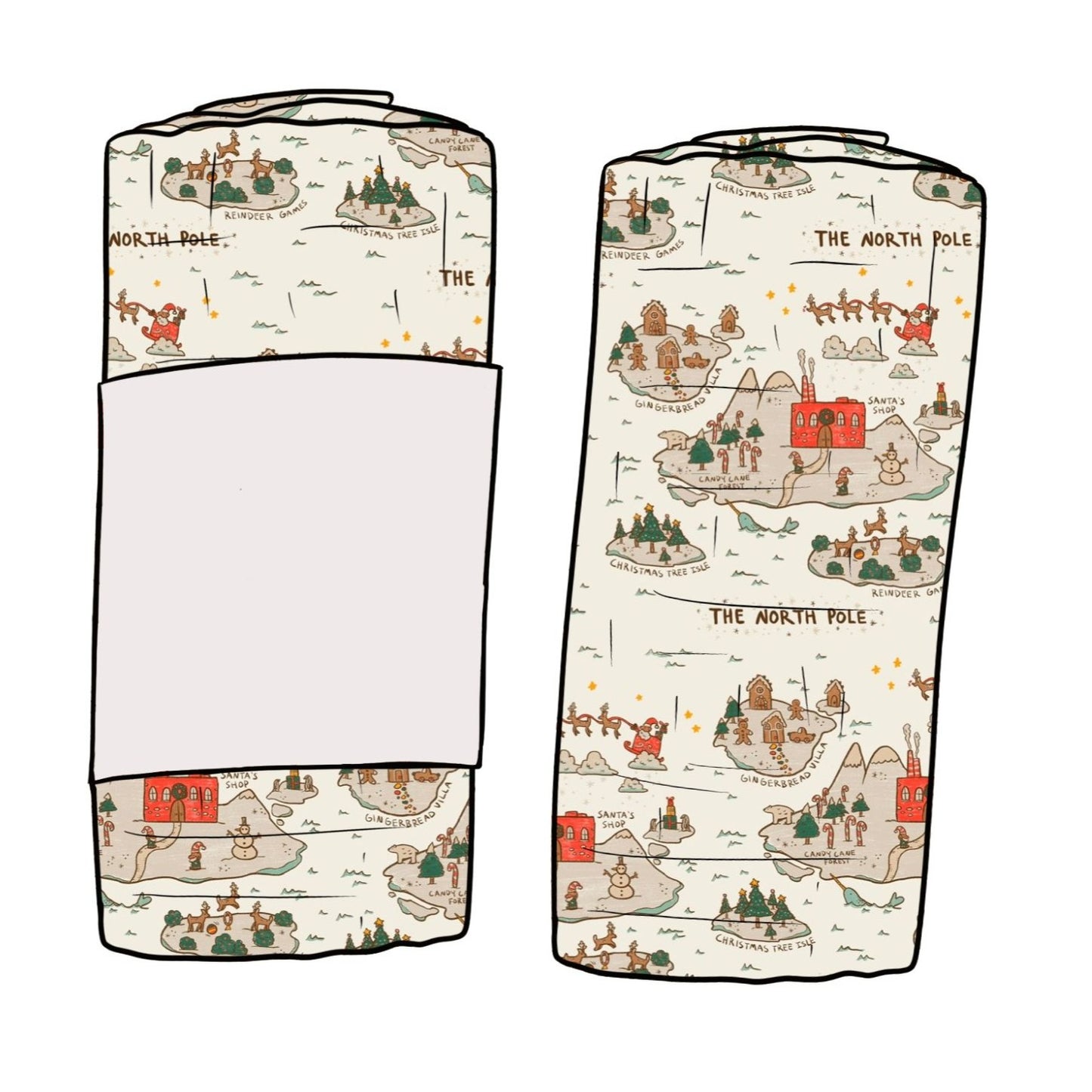 North Pole Child & Baby Muslin Swaddle Blanket