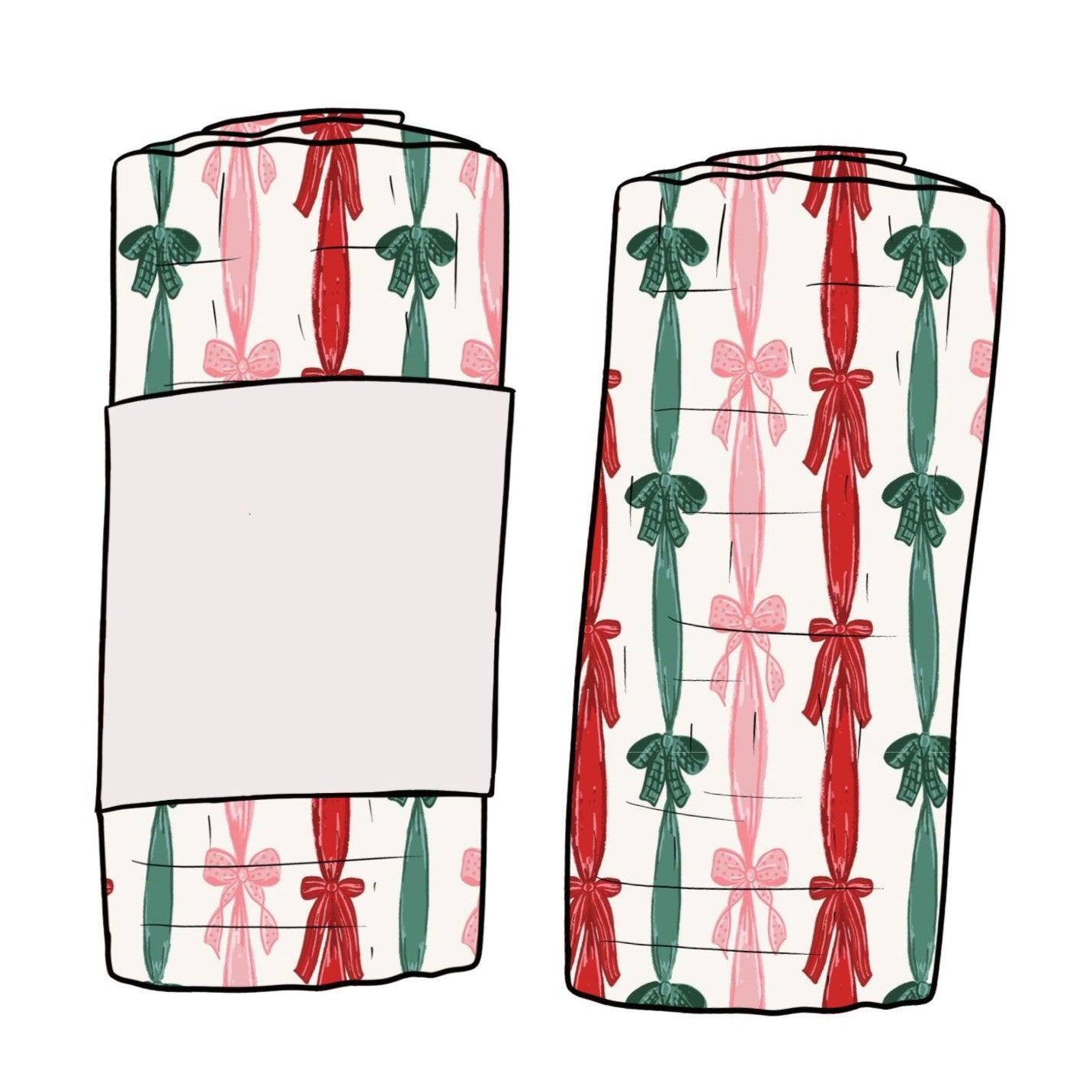 Ribbons & Bows Child & Baby Muslin Swaddle Blanket