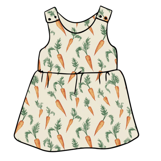 Leafy Carrots Child & Baby Pinafore Dress
