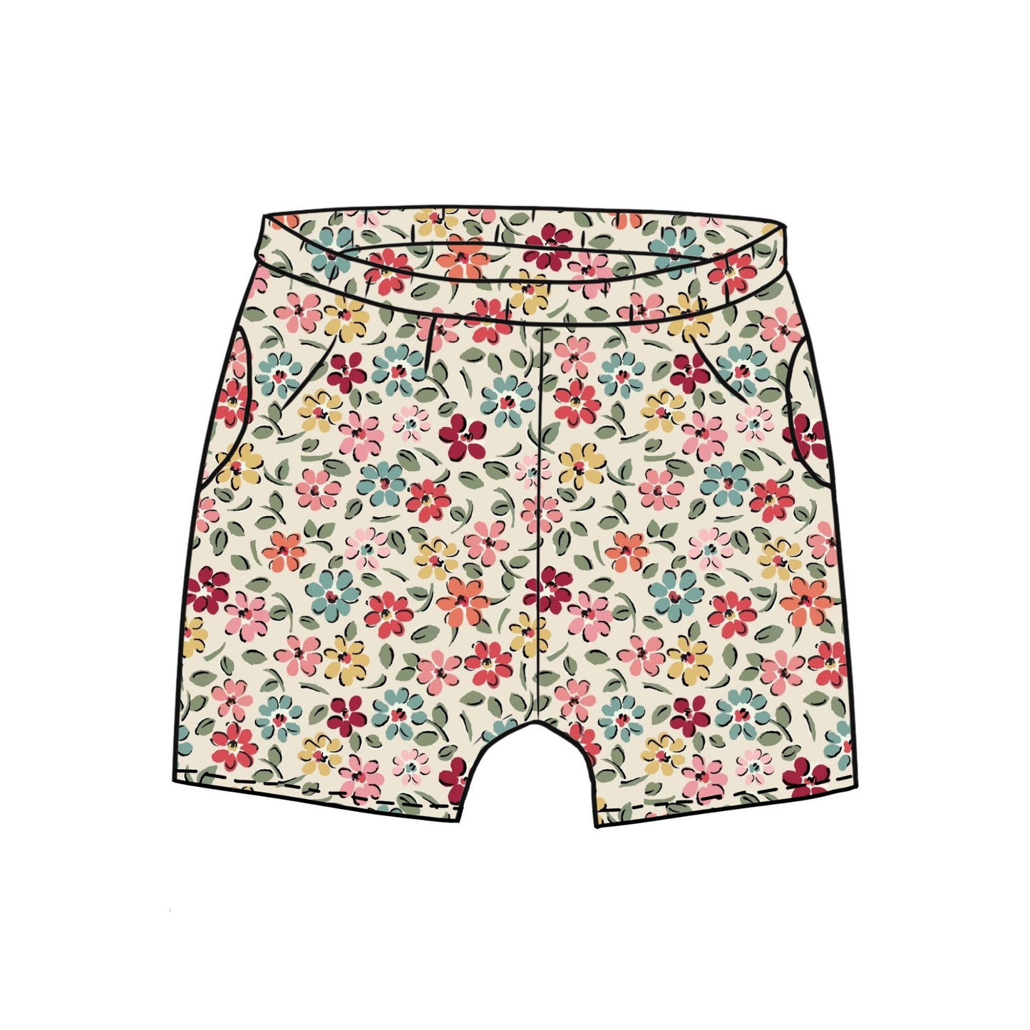 Ditsy Floral Toddler & Child Pocket Shorts