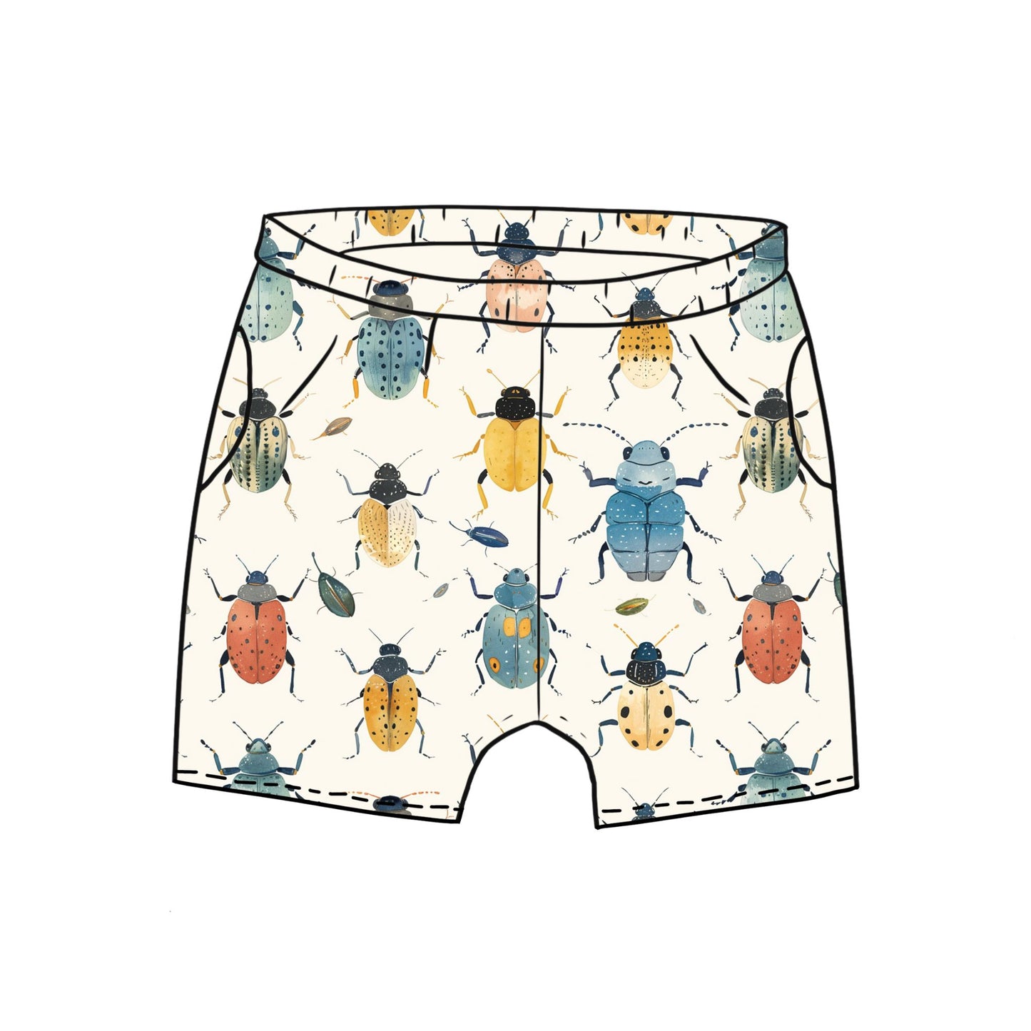 Bright Bugs Toddler & Child Pocket Shorts