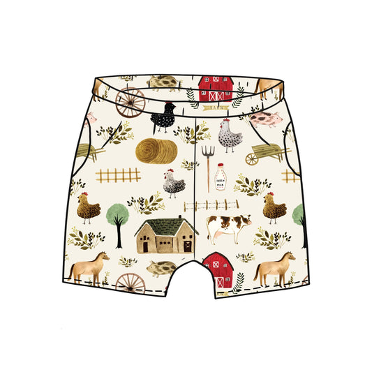 Farming Toddler & Child Pocket Shorts