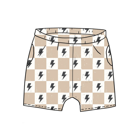 Lightning Chequers Toddler & Child Pocket Shorts