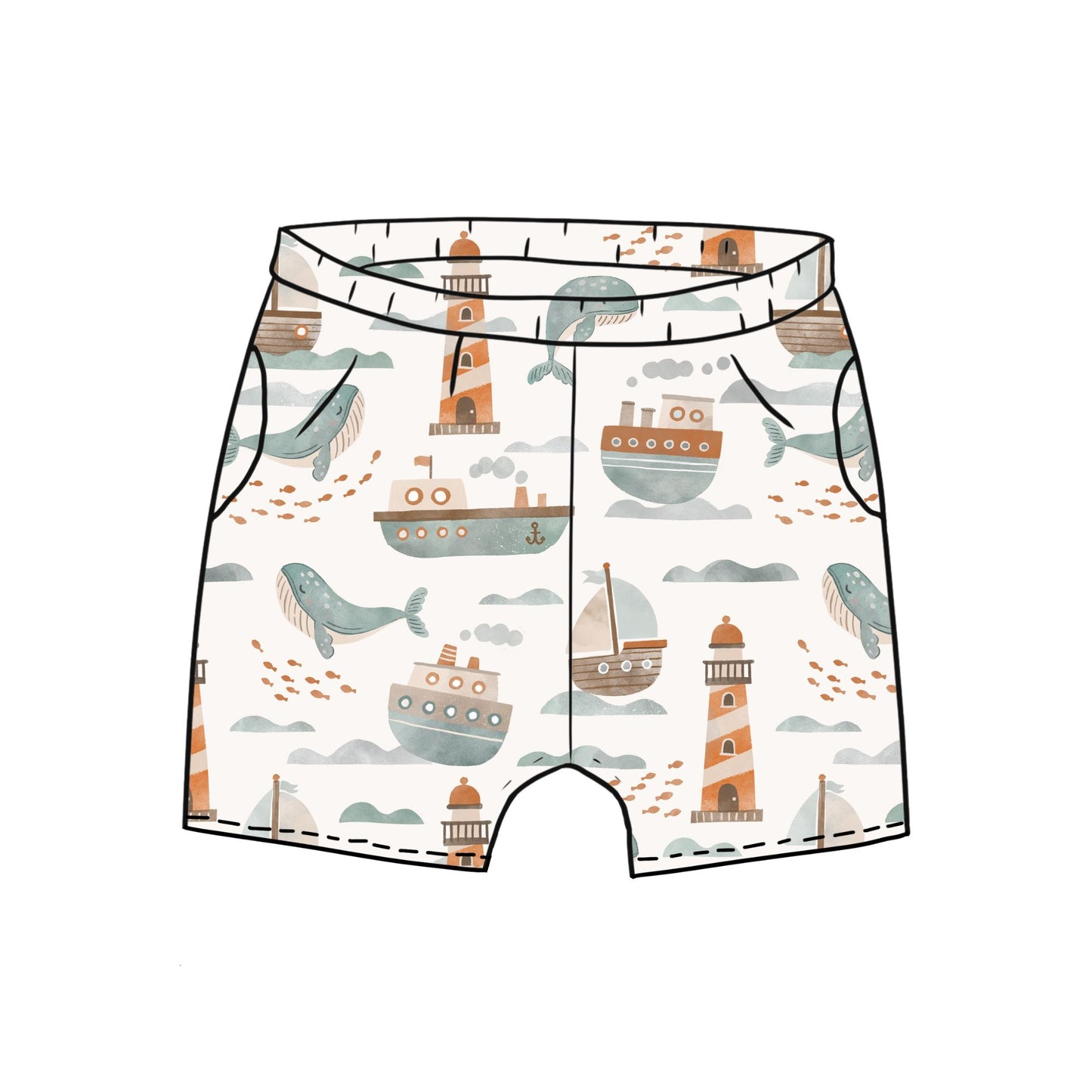 At Sea Toddler & Child Pocket Shorts