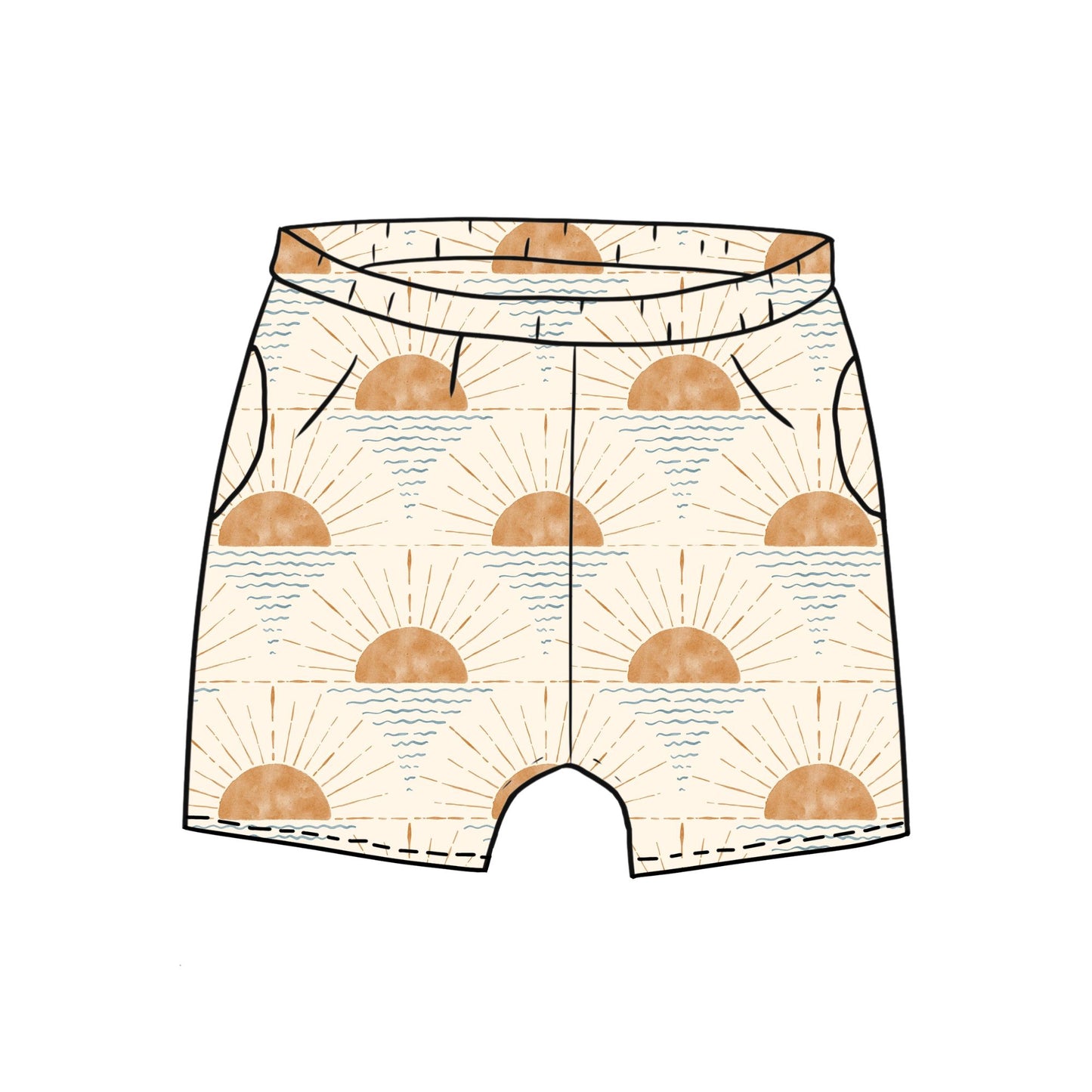 Sun Rays Toddler & Child Pocket Shorts