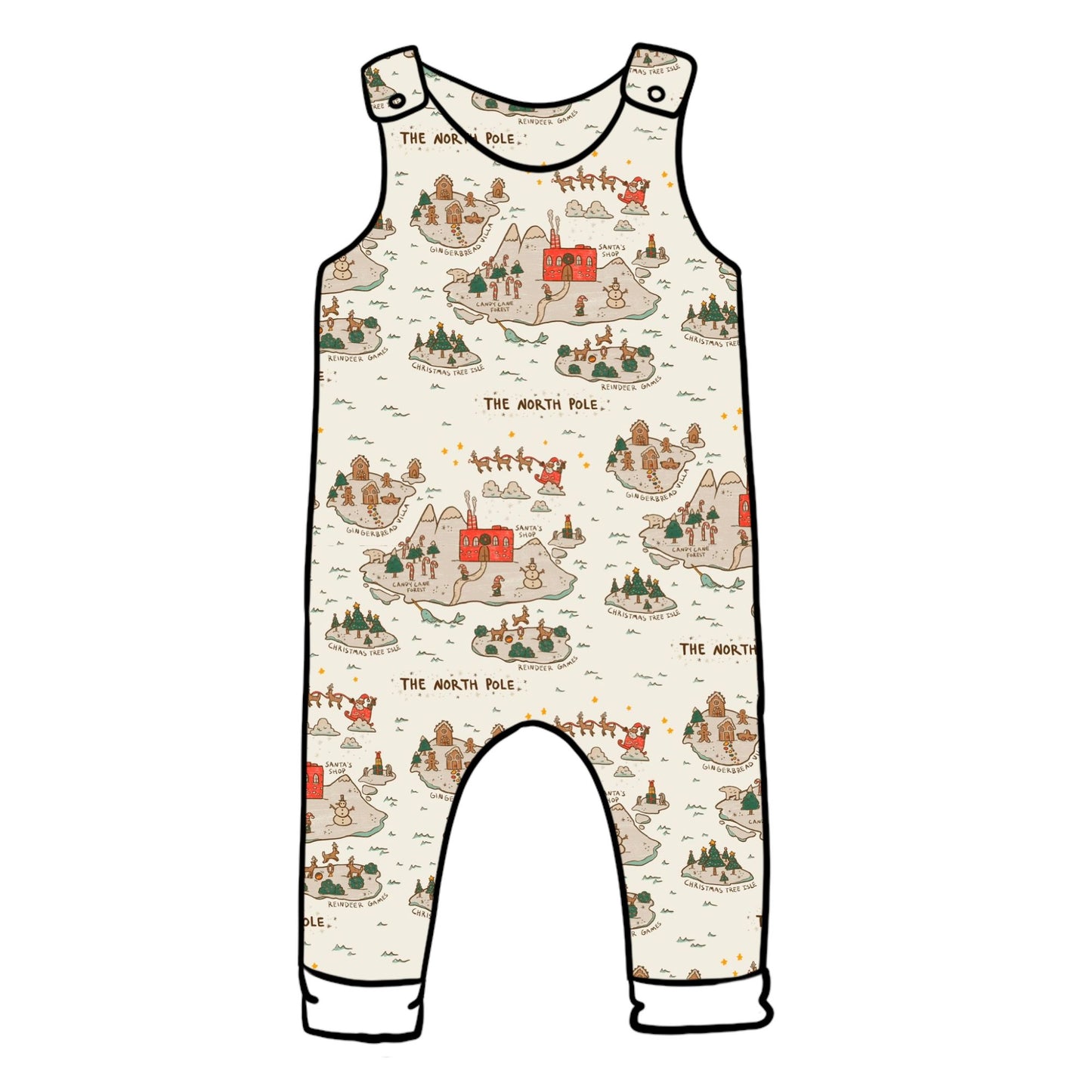 North Pole Child & Baby Romper