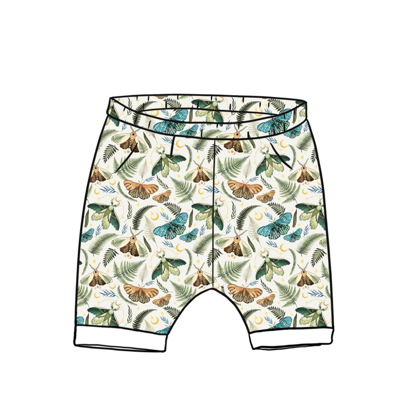 Flutter Rolled Shorts 4-5 years (legging style)