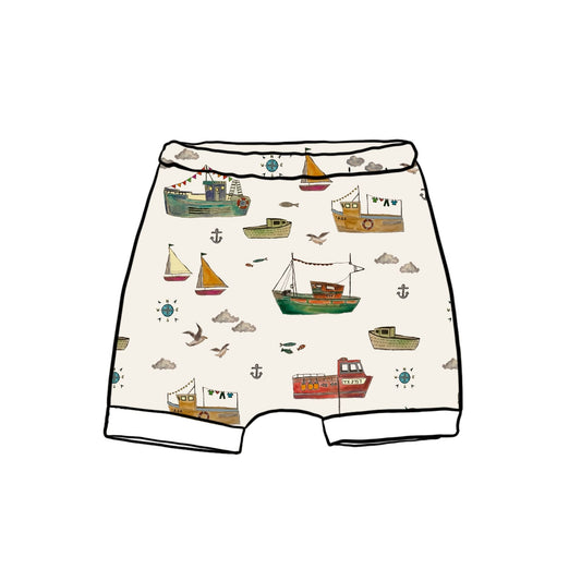 Fishing Boats Child & Baby Shorts - Rolled or Hemmed