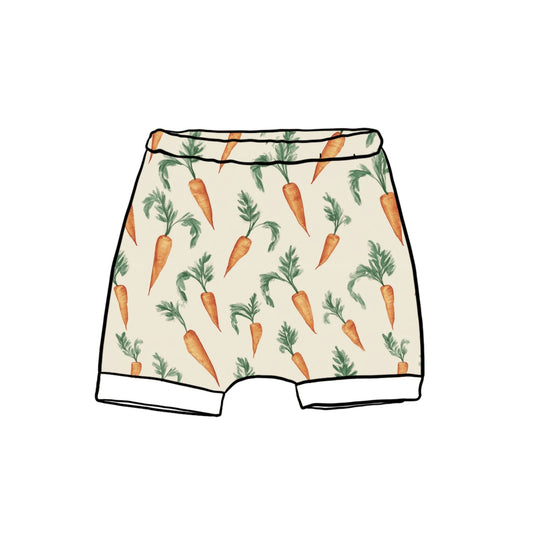 Leafy Carrots Child & Baby Shorts - Rolled or Hemmed