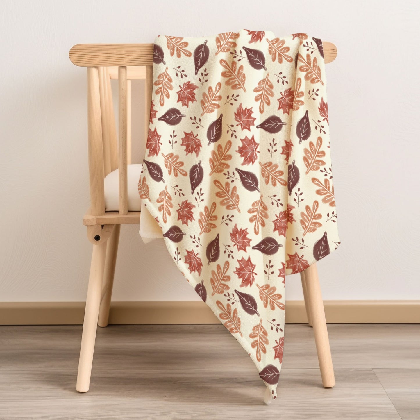 Rustic Autumn Leaves Child & Baby Snuggle Blanket