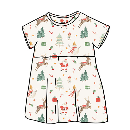 Christmas Time Child & Baby Short Sleeve Dress