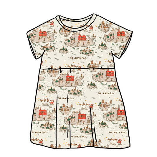 North Pole Child & Baby Short Sleeve Dress