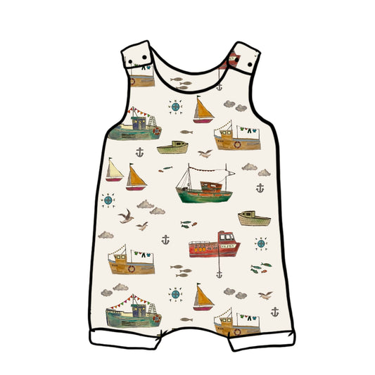Fishing Boats Child & Baby Short Romper