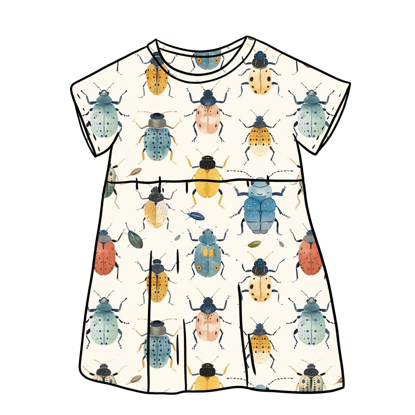 Bright Bugs Child & Baby Sleeved Dress - 3 options