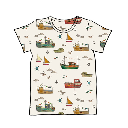 Fishing Boats Child & Baby T-Shirt - Short or Long Sleeve