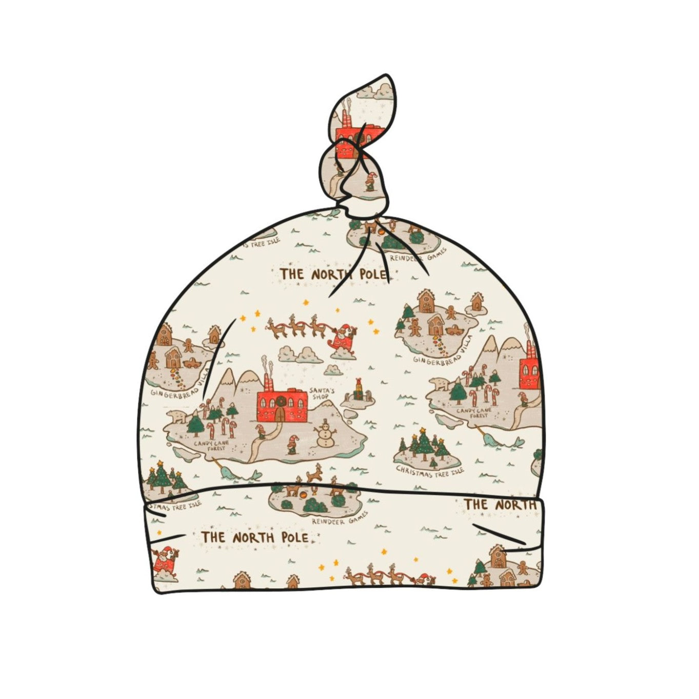 North Pole Baby Knotted Hat