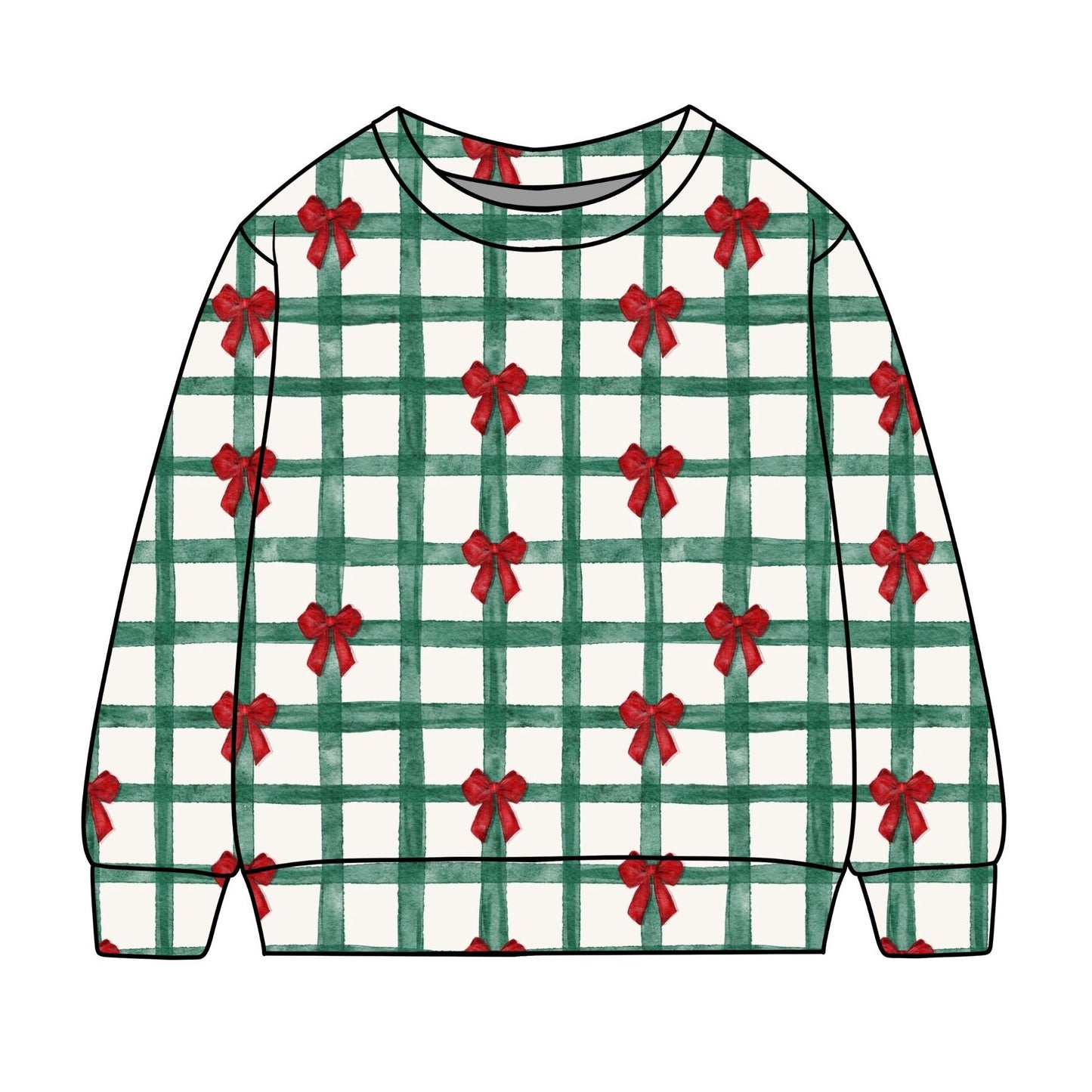 Christmas Gingham Child & Baby Sweatshirt