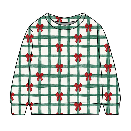 Christmas Gingham Child & Baby Sweatshirt