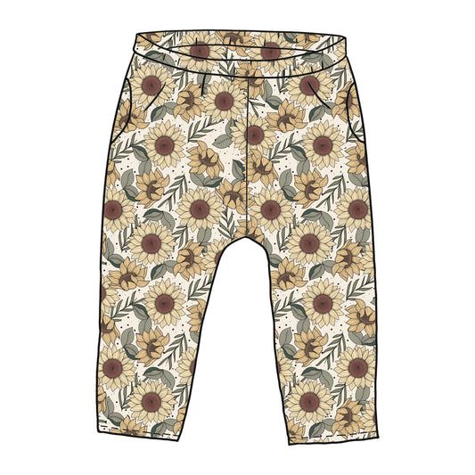 Sunflower Meadow Toddler & Child Pocket Trousers