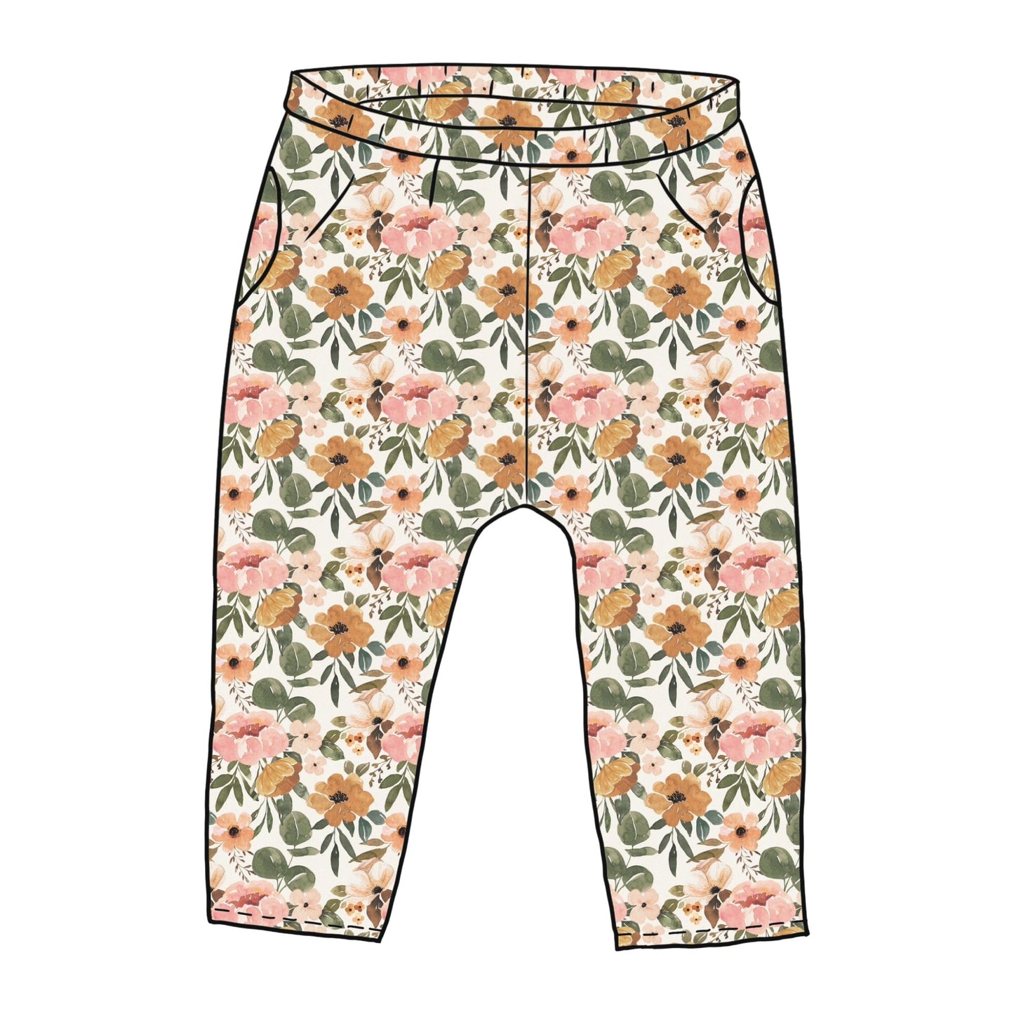 Vintage Blooms Toddler & Child Pocket Trousers