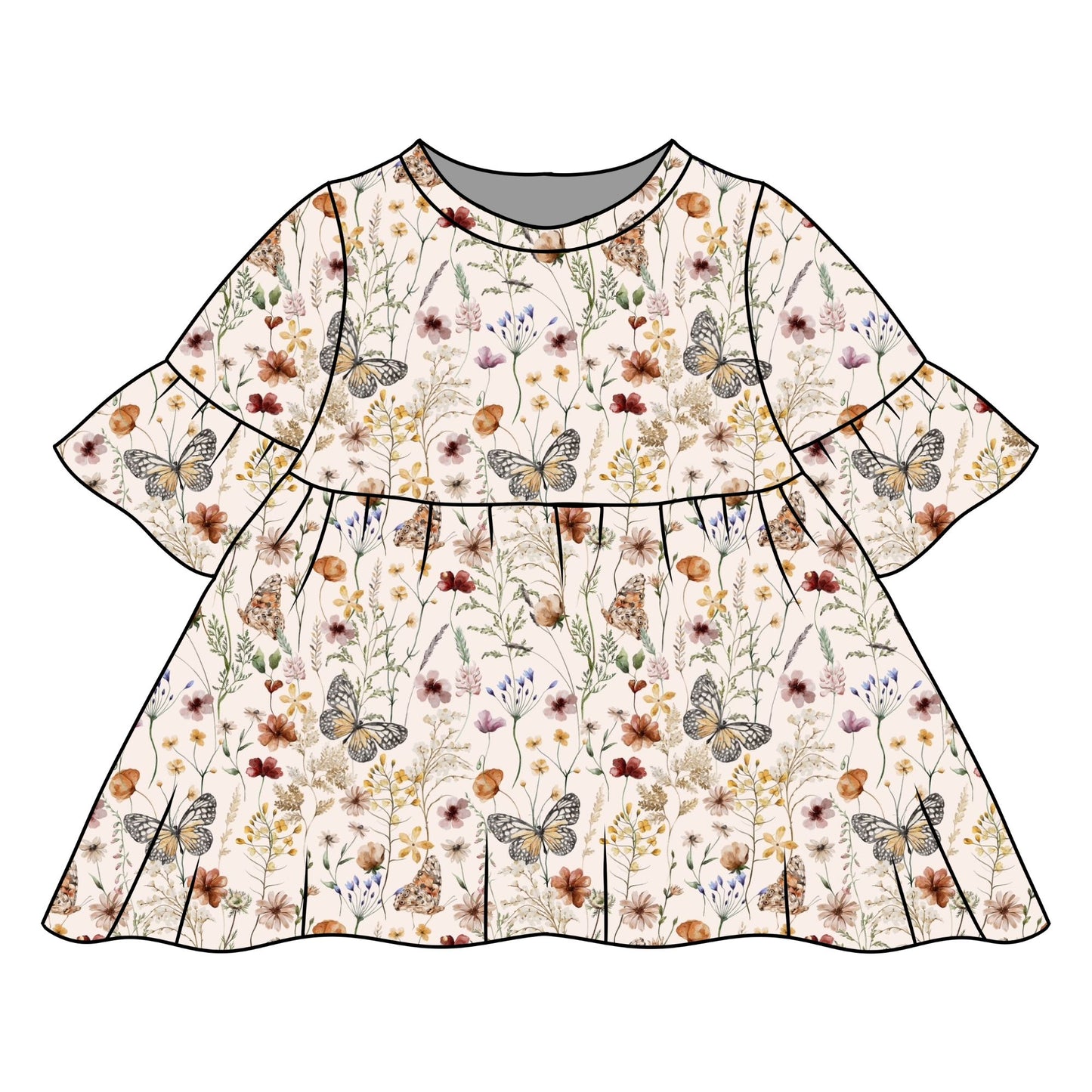 Wild Meadow Child & Baby Frill Sleeve Dress