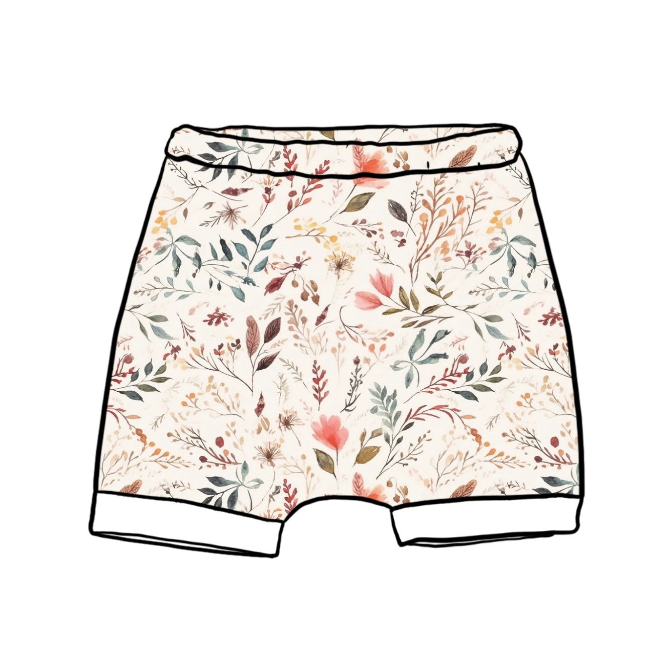 Wildflowers Child & Baby Rolled Shorts