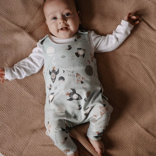 Outer Space Romper 12-18m