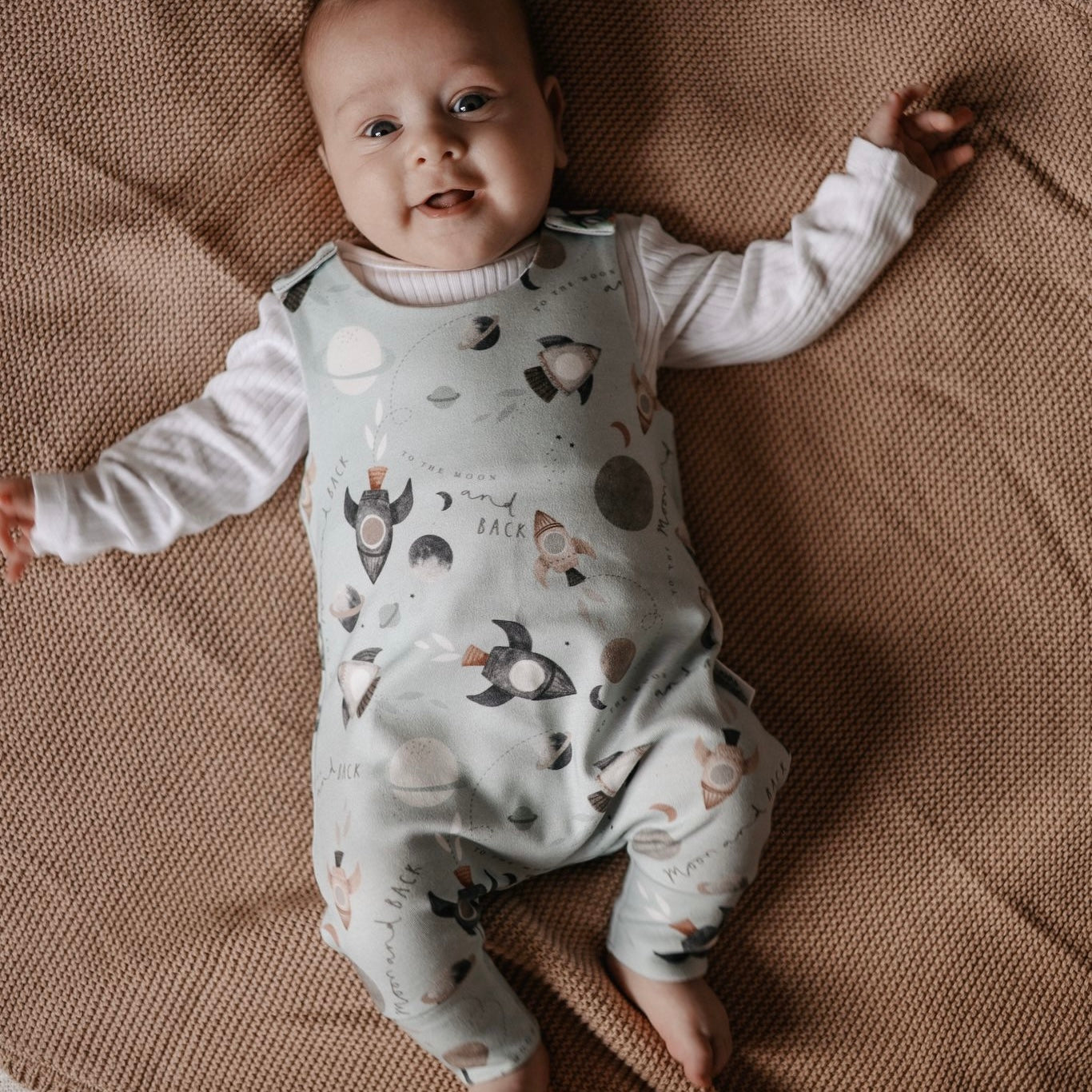 Outer Space Romper 6-9m