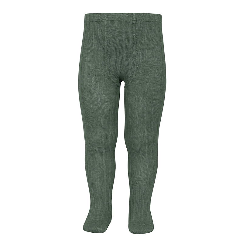 Cóndor Cotton Rib Tights - LICHEN GREEN 761