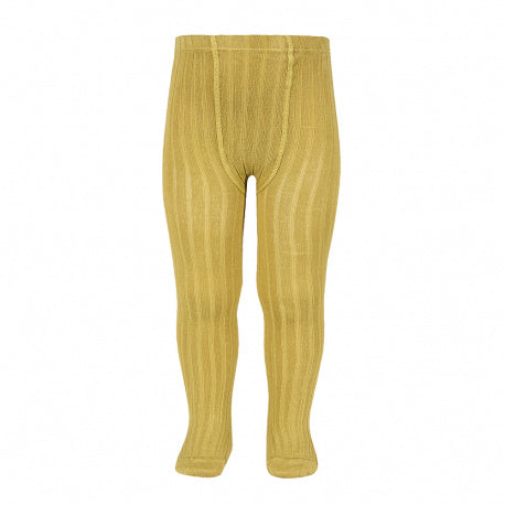 Cóndor Cotton Rib Tights - MUSTARD 629