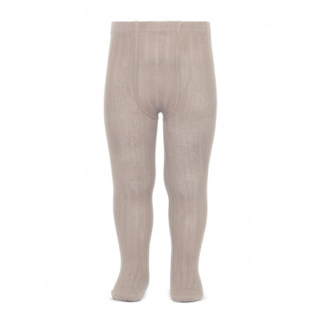 Cóndor Cotton Rib Tights - STONE 334