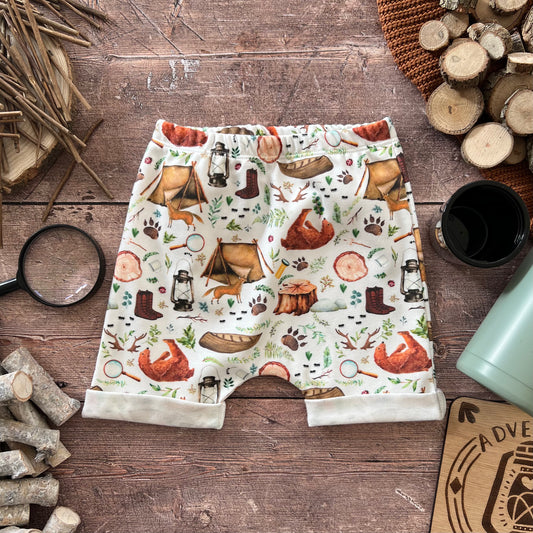 Woodland Campers Rolled Shorts 9-12m